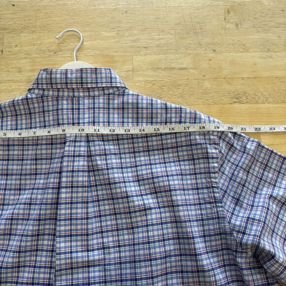 Ralph Lauren Check Plaid Button Down Shirt Long Sleeve Collared Mens XL - Picture 10 of 11